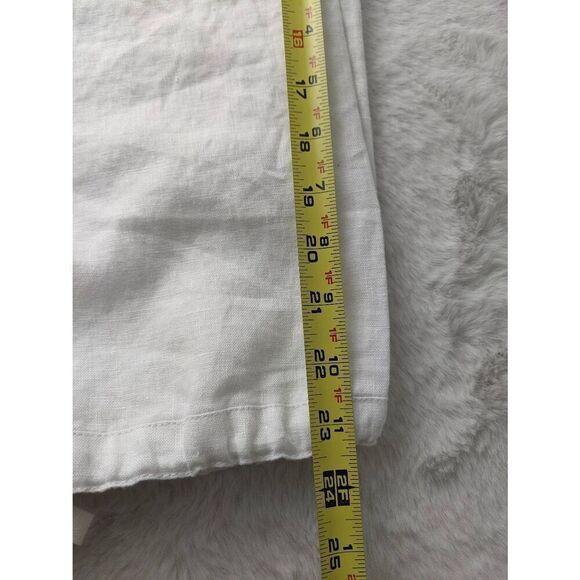 Tommy Bahama Aubrey fit Women’s White Linen Cropped Pants Sz 6 NWT - Picture 9 of 10